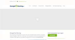 Desktop Screenshot of energienulwoning.nl